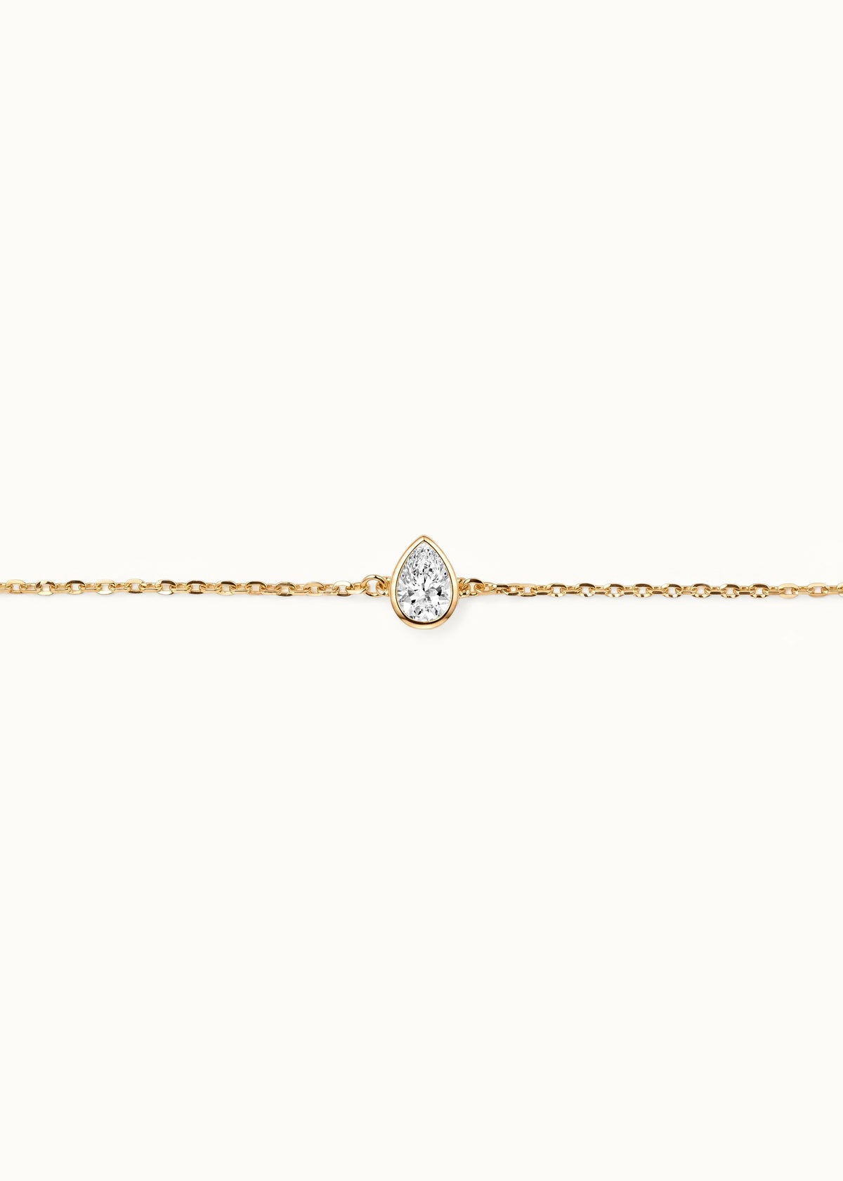24 Hours Bubble Pear Bezel Set Moissanite Bracelet 0.5ct