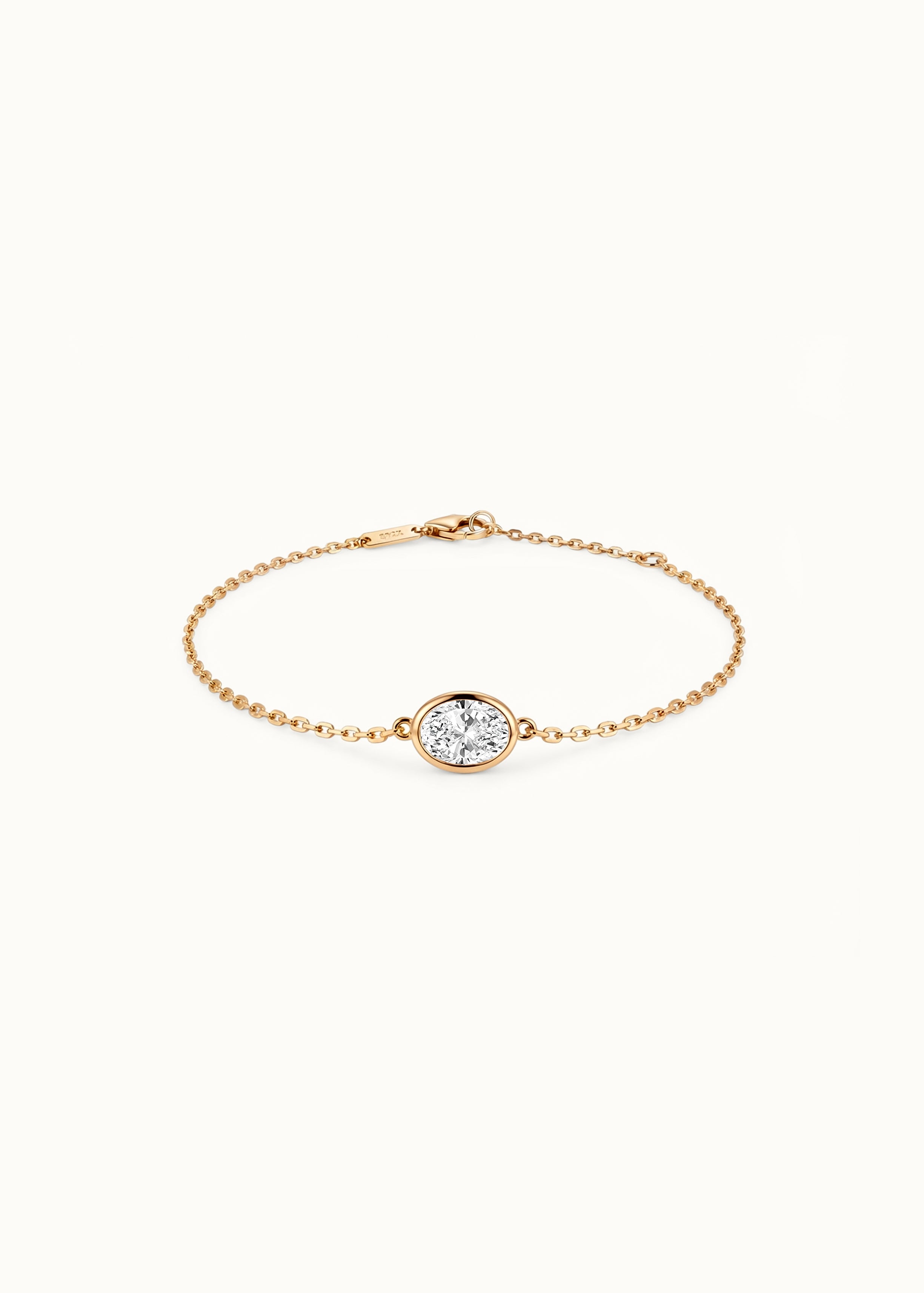 24 Hours Bubble Oval Bezel Set Moissanite Bracelet 0.5ct