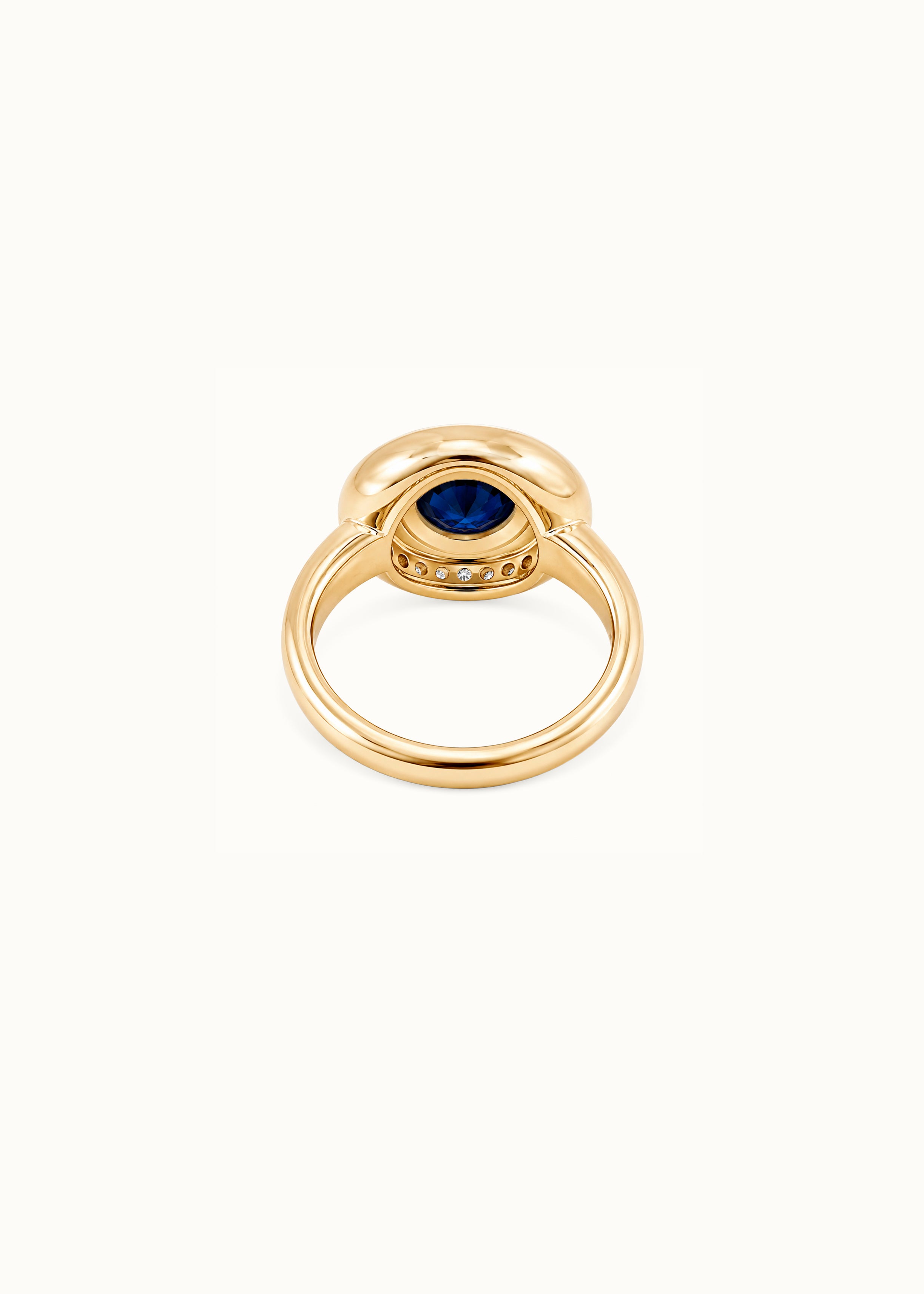 Archive Lab-grown Sapphire Solitaire Ring 3.7ct