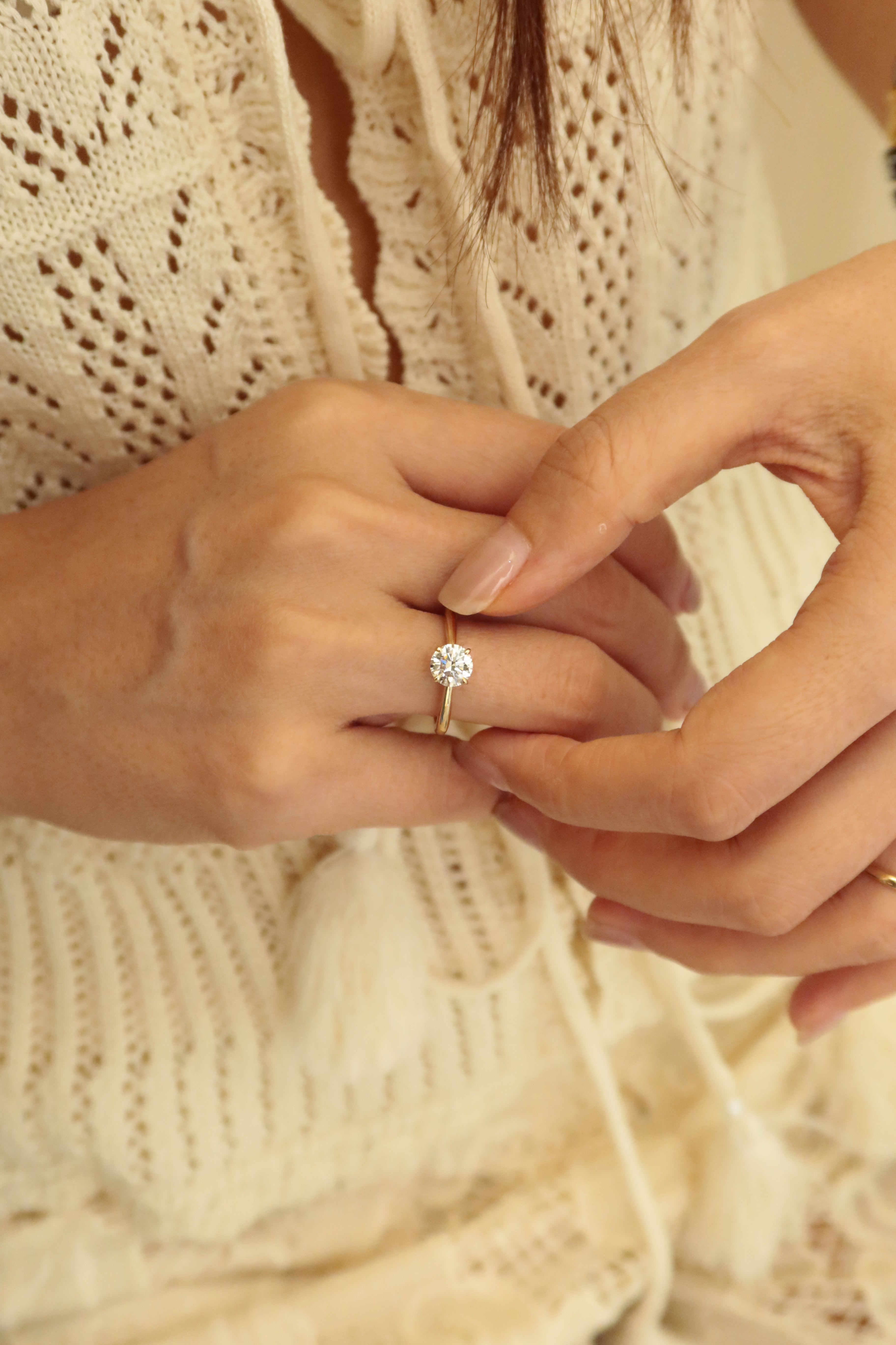 Heirloom Signature Round Brilliant Diamond Solitaire Ring