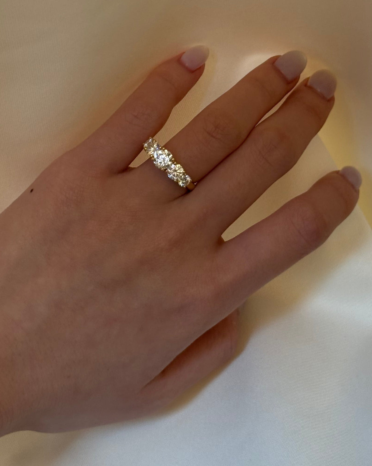 24 Hours 5-Stone Round Brilliant Moissanite Ring 2.4ct