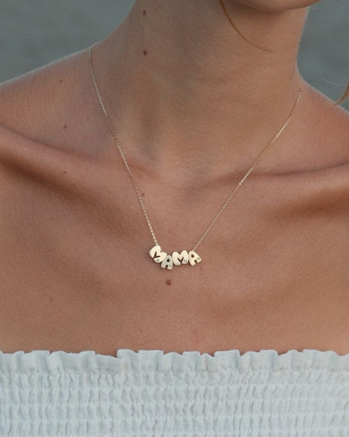 Heirloom Cloud Initial Diamond Pendant
