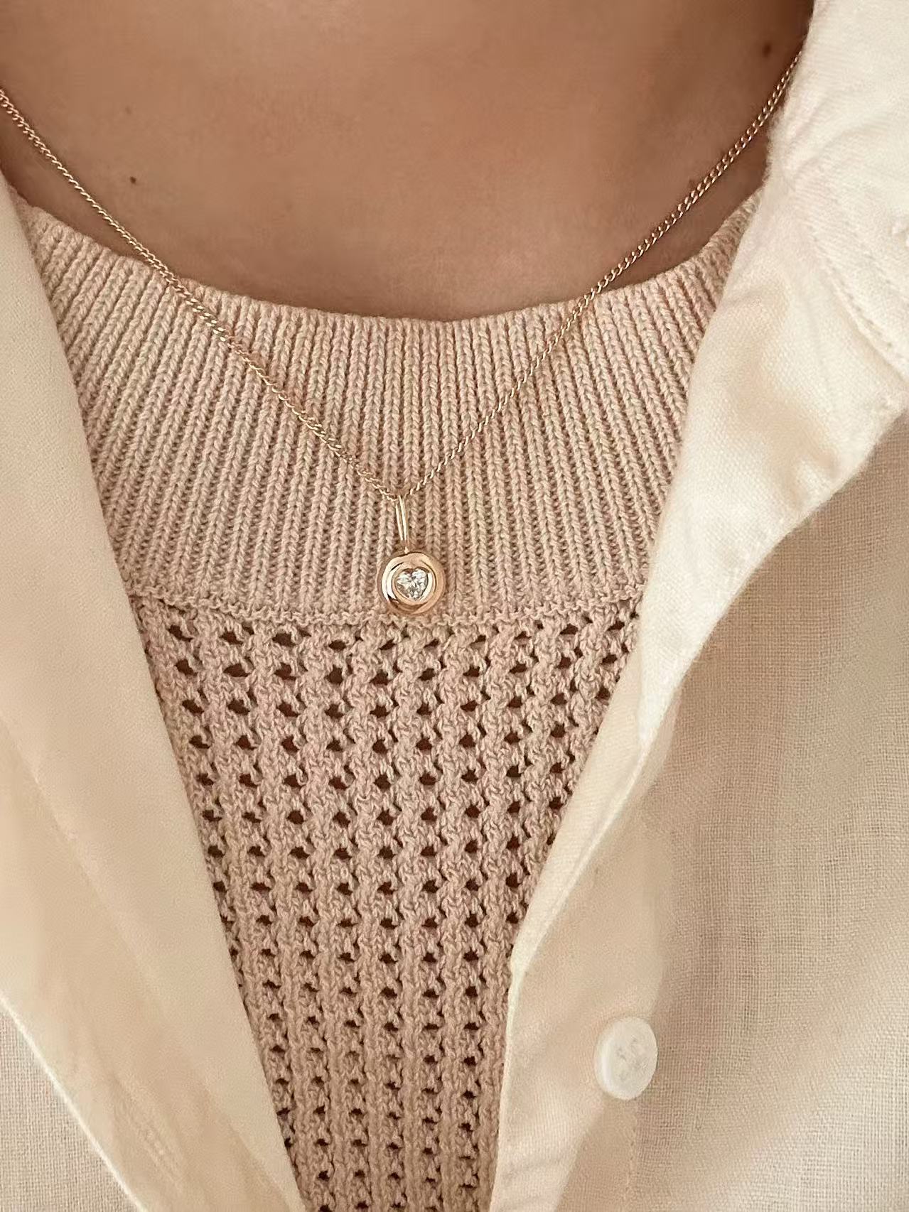 Heirloom Diamond Heart Pendant