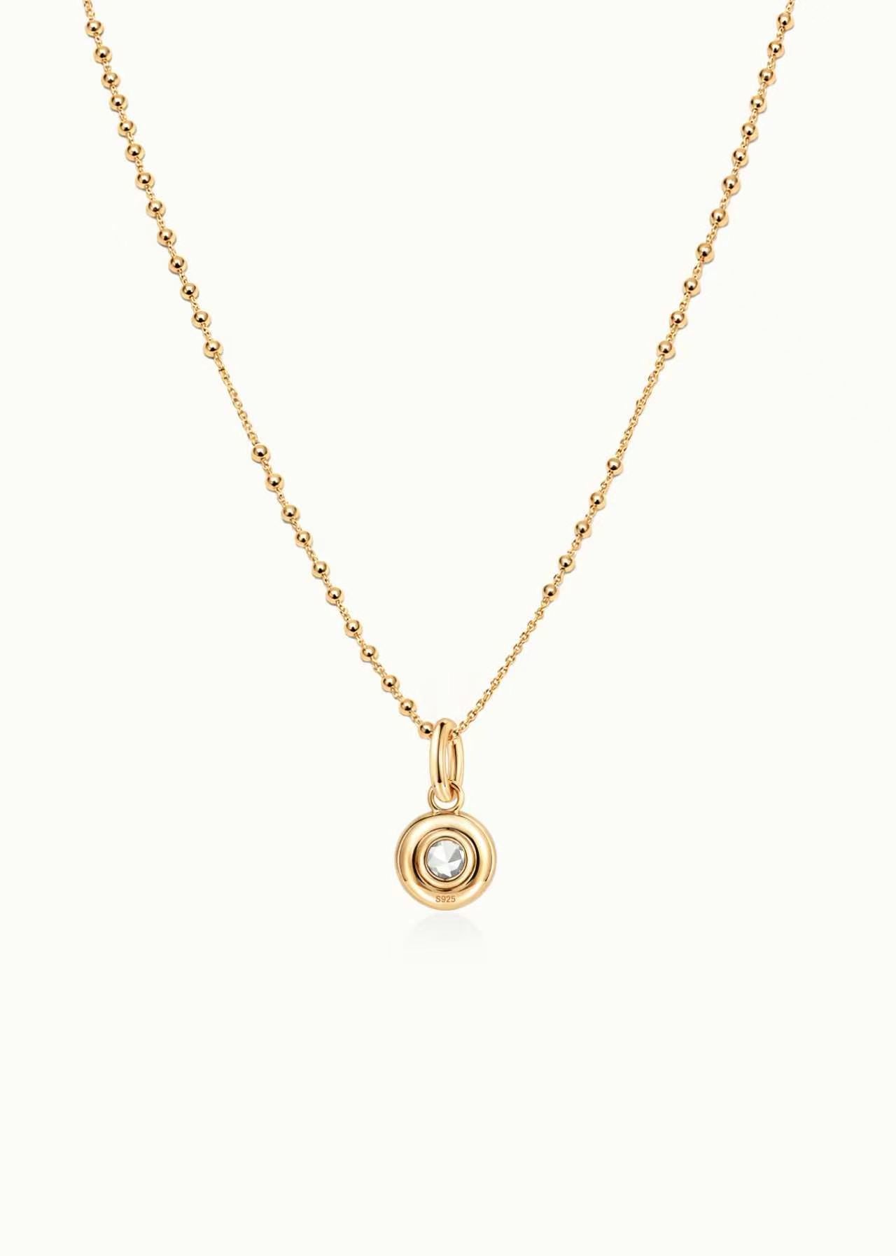 24 Hours Natural Topaz Pendent Beaded Chain Necklace 0.88ct