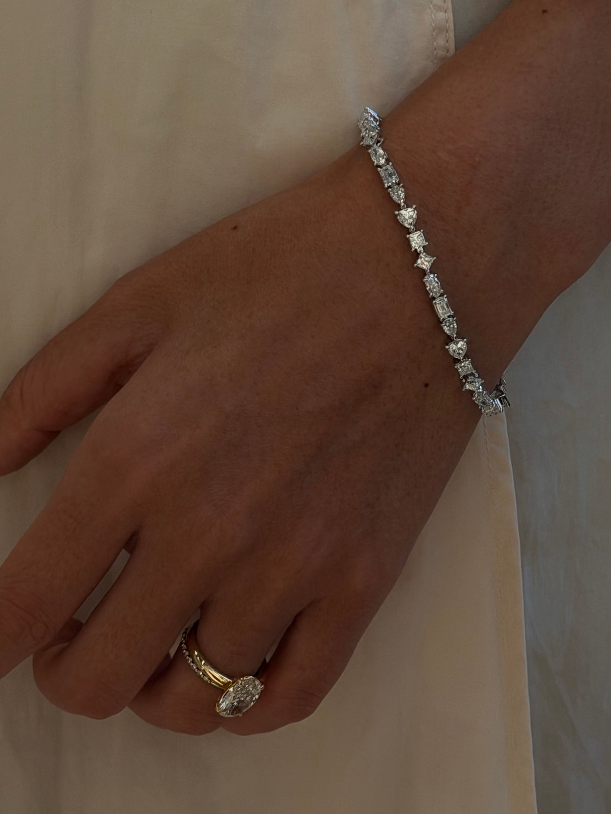 24 Hours Rivière Multi-Stone Moissanite Tennis Bracelet