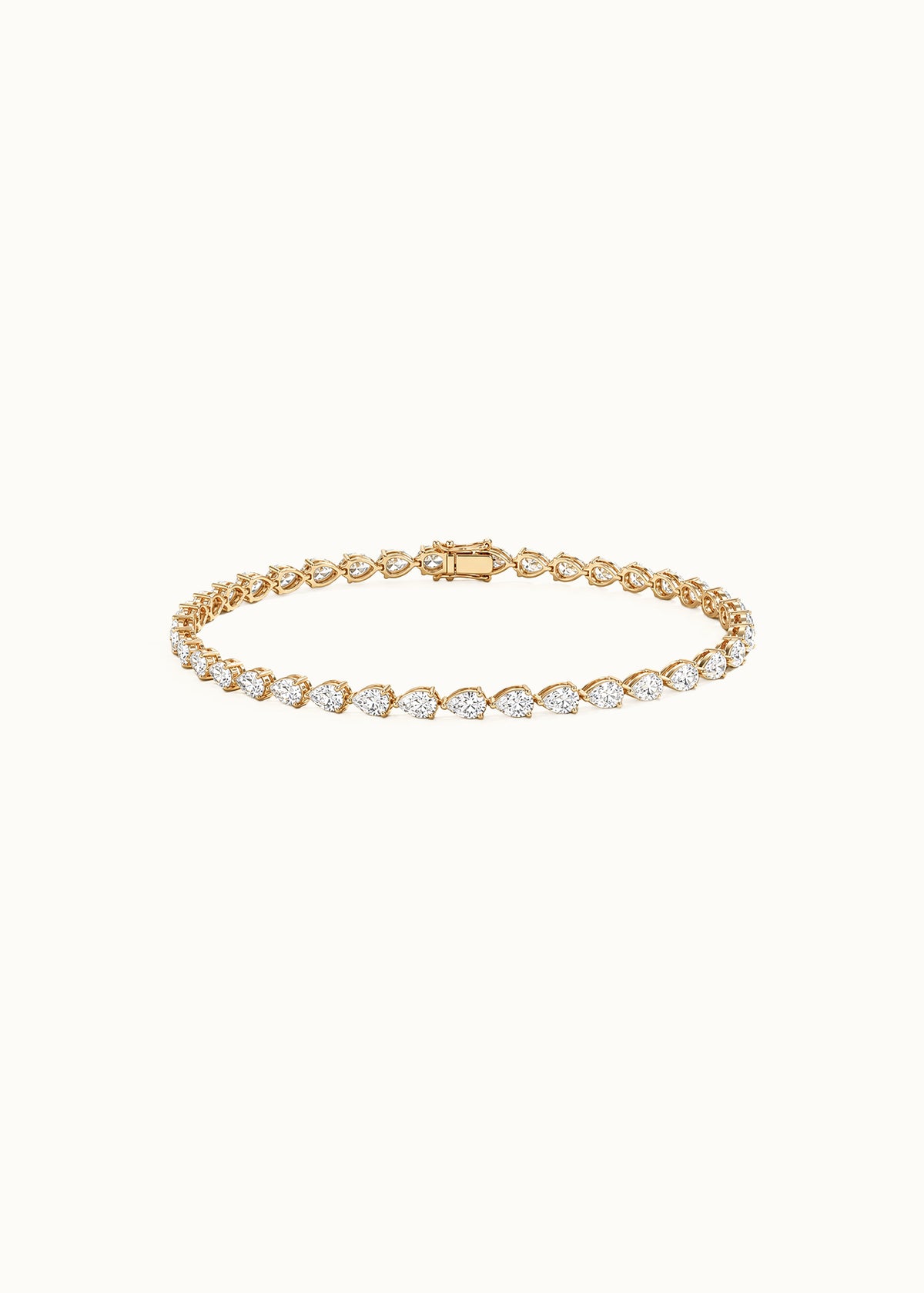 24 Hours East-West Pear Moissanite Tennis Bracelet