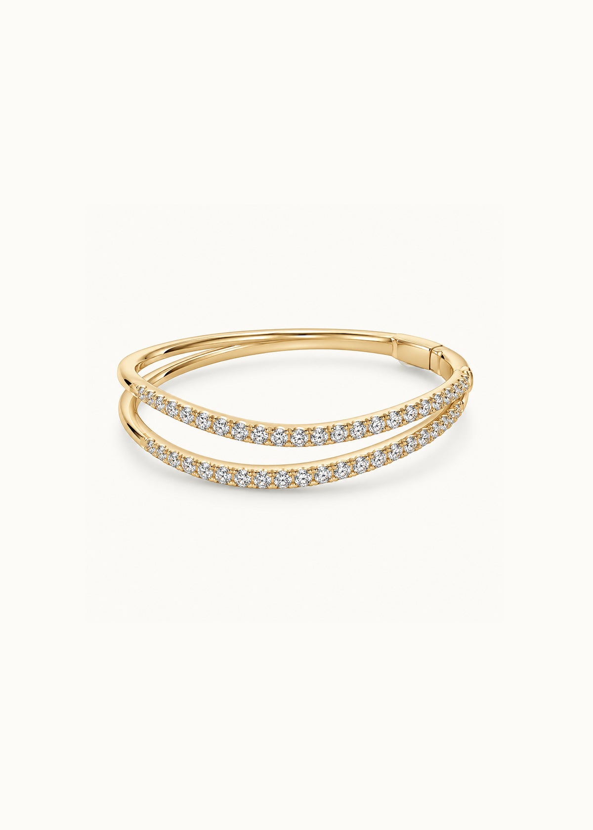 24 Hours DUO Moissanite Sculptural Bangle