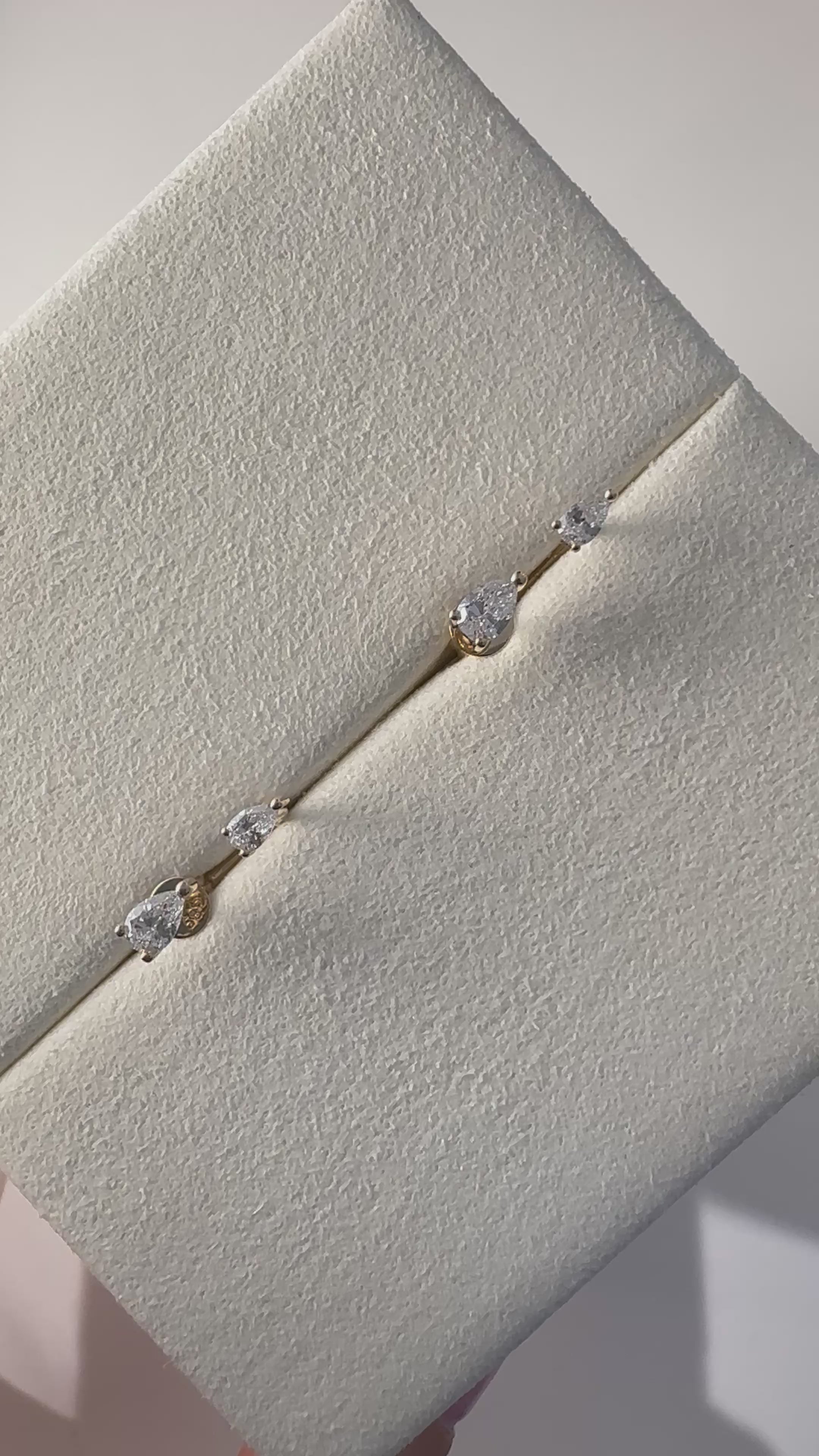 Toi & Moi Pear Earrings